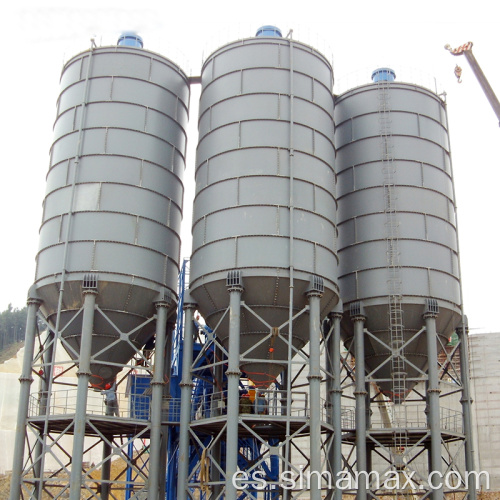 Silo de cemento de cemento de planta de lotes de concreto de gran tamaño